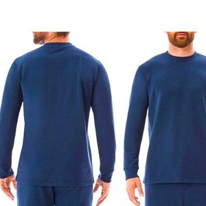 Member’s Mark Men’s French Terry long sleeve Lounge Shirt, relaxed, Sz L, NEW